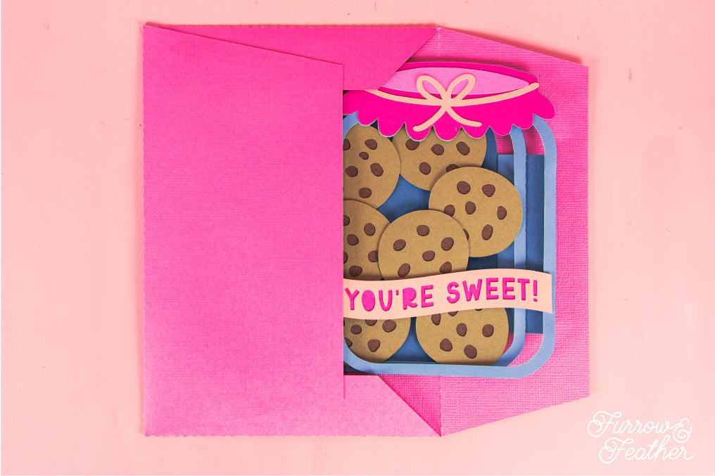 You're Sweet! - Cookie Jar Card SVG - Birthday Card SVG