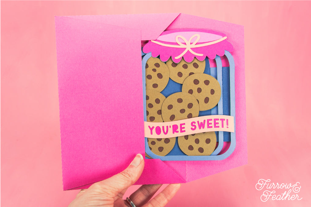 You're Sweet! - Cookie Jar Card SVG - Birthday Card SVG