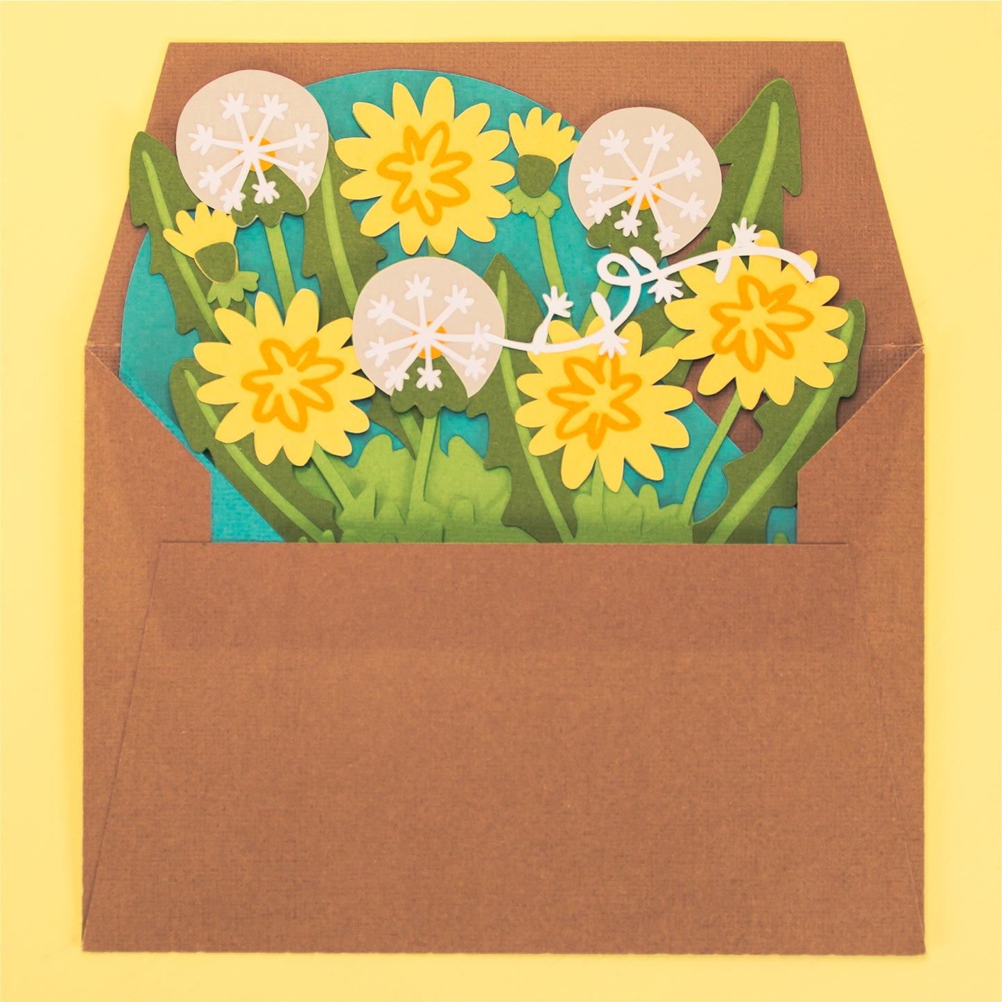 Dandelion Make a Wish! Card - 3D Birthday Card SVG