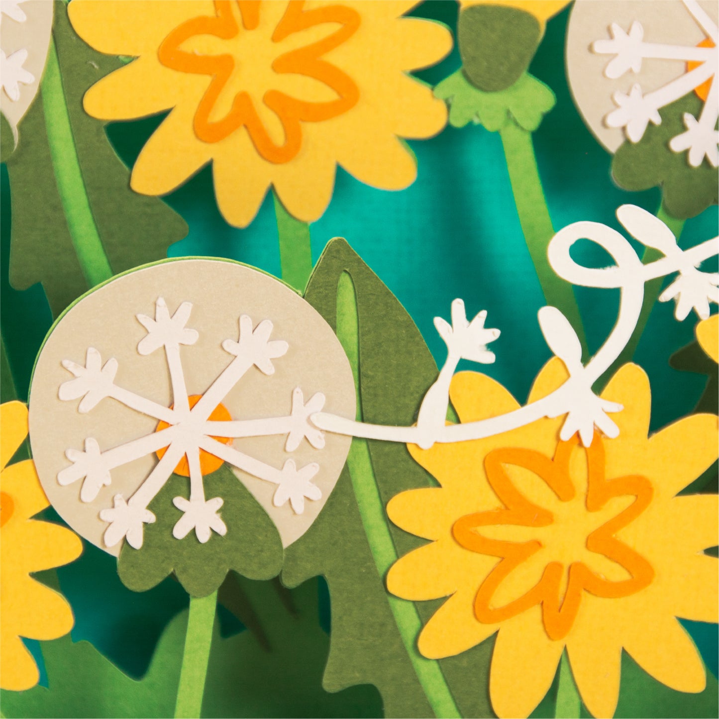 Dandelion Make a Wish! Card - 3D Birthday Card SVG