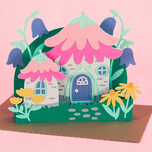 Fairy House Card - 3D Card SVG