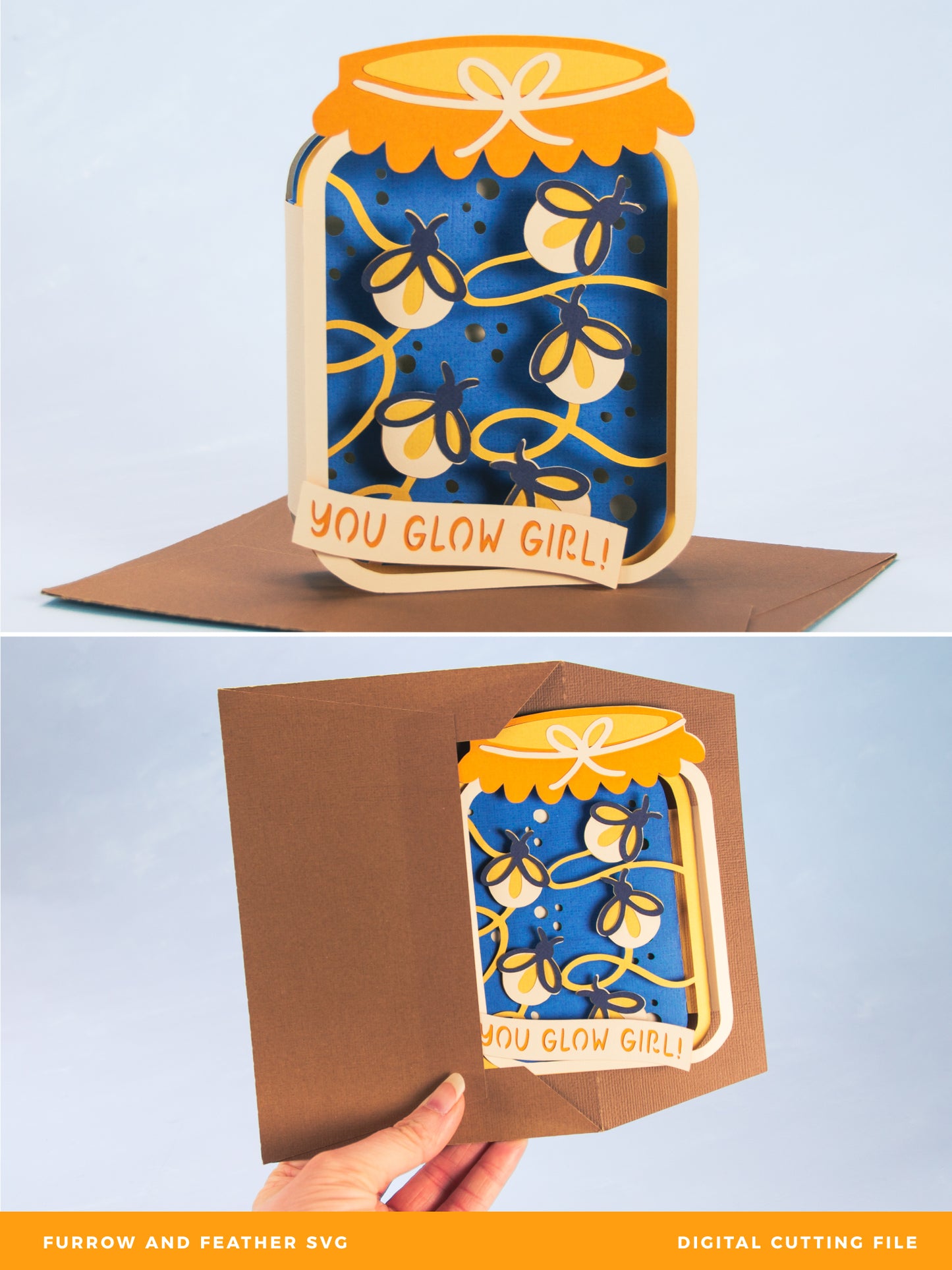 Firefly Jar Card - 3D Birthday Card SVG
