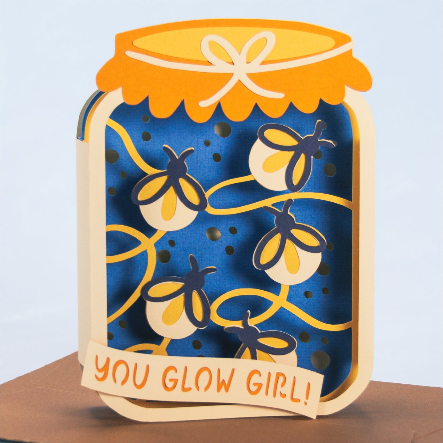 Firefly Jar Card - 3D Birthday Card SVG