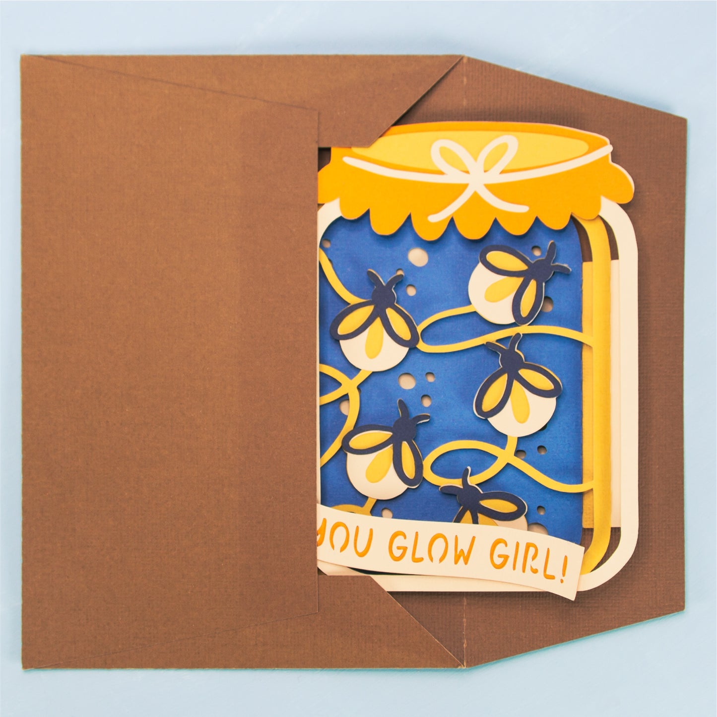 Firefly Jar Card - 3D Birthday Card SVG