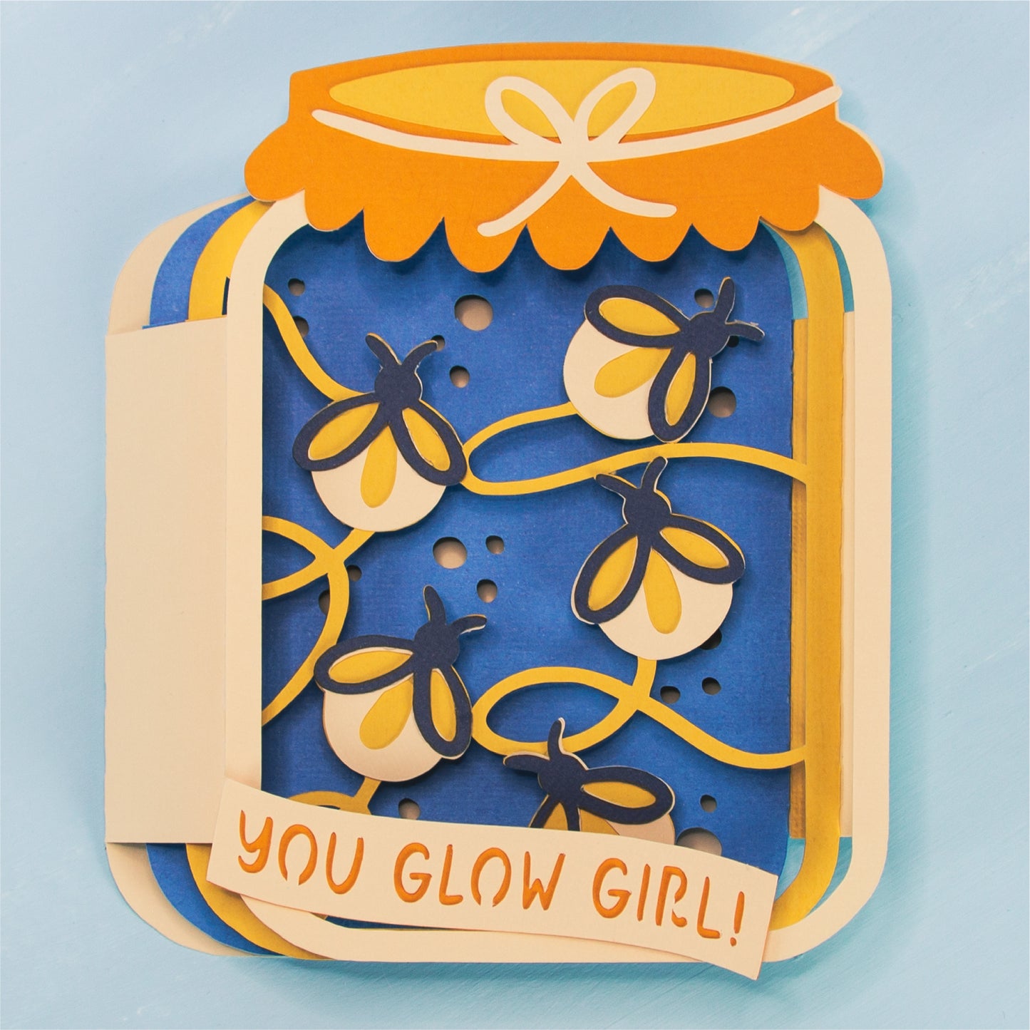 Firefly Jar Card - 3D Birthday Card SVG