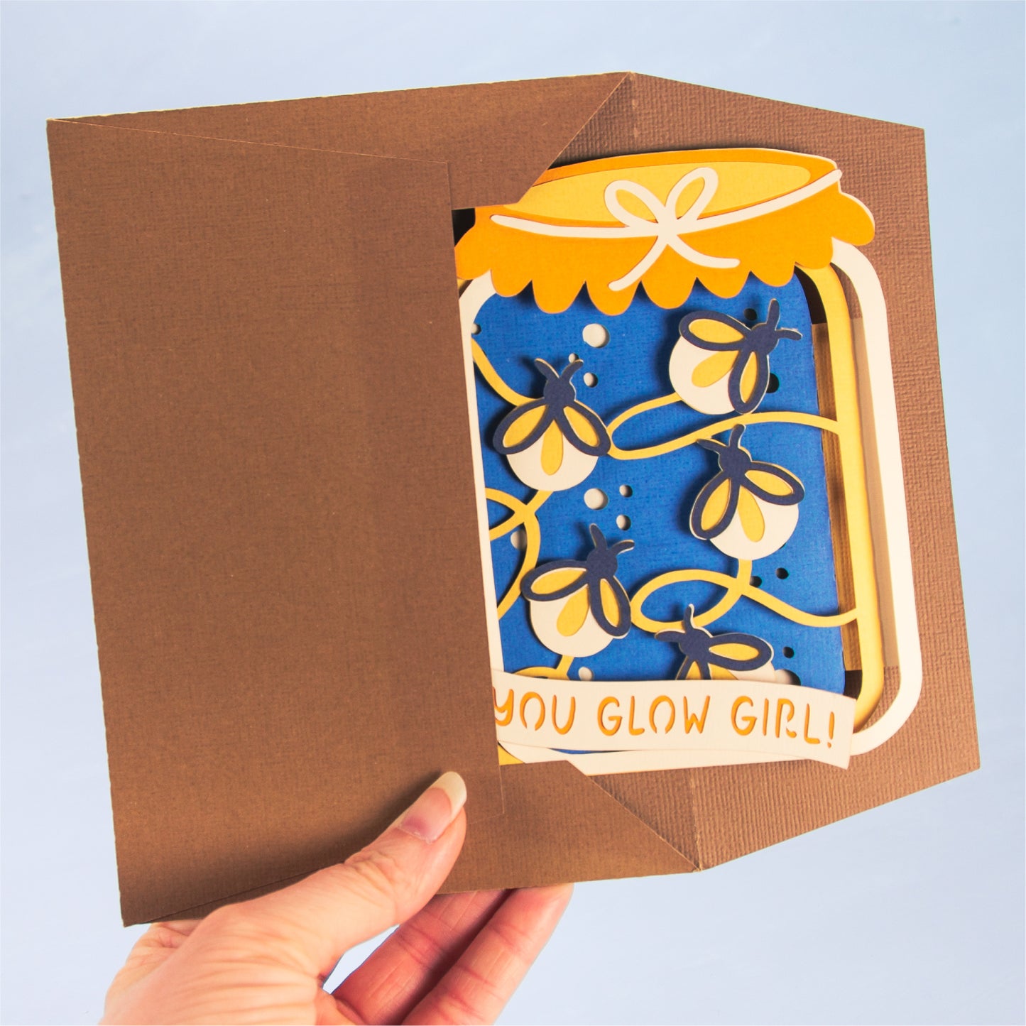 Firefly Jar Card - 3D Birthday Card SVG