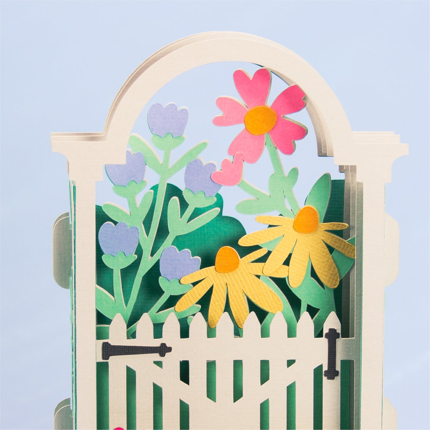 Wildflower Garden Arbor Card - 3D Card SVG