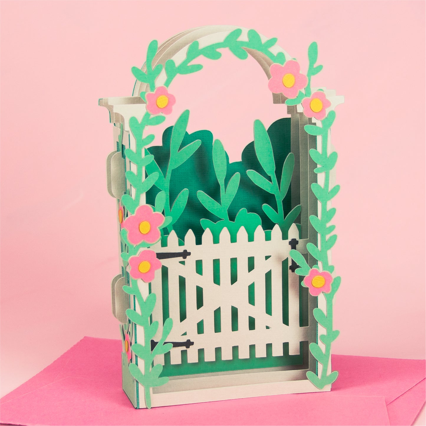 Garden Arbor Card - 3D Card SVG
