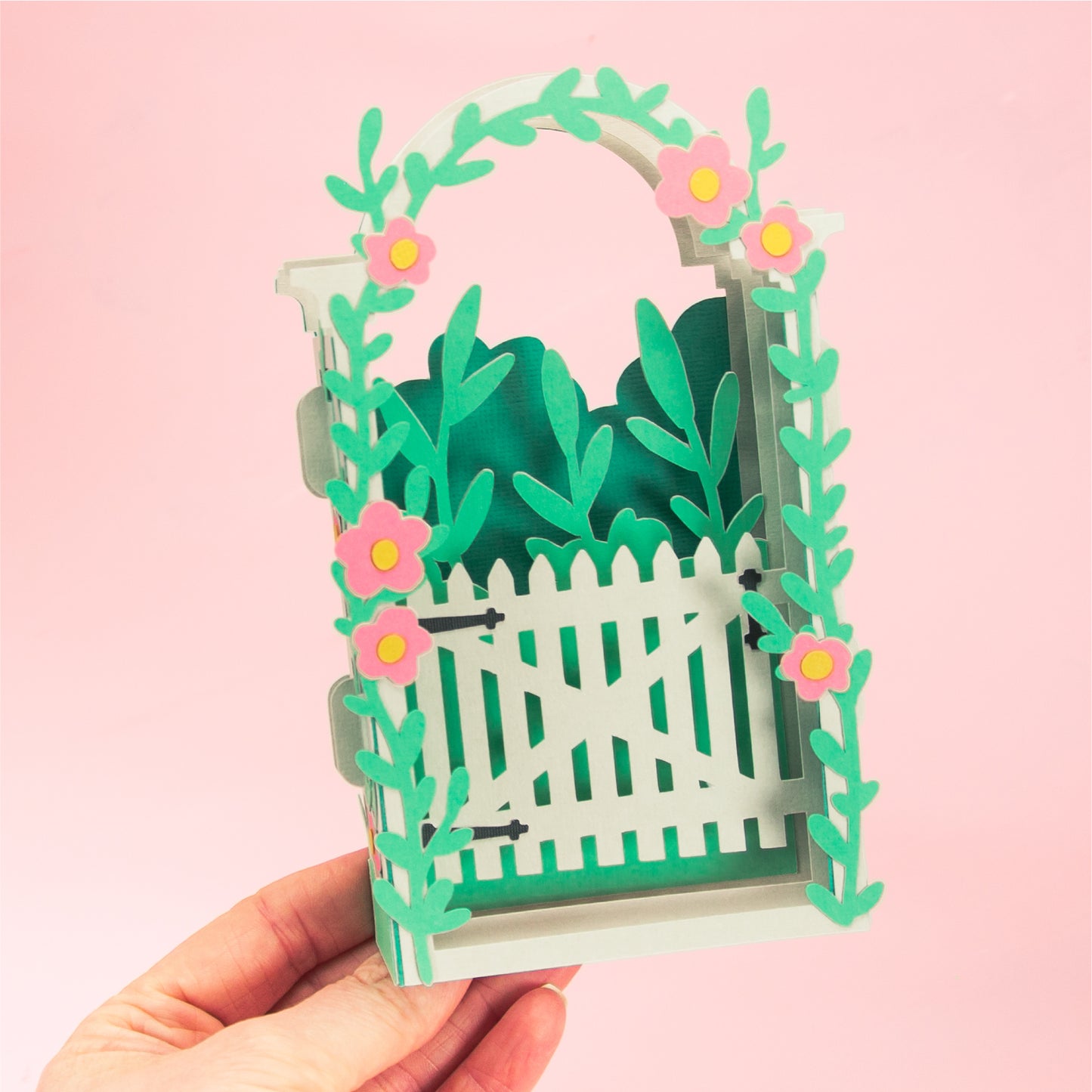 Garden Arbor Card - 3D Card SVG