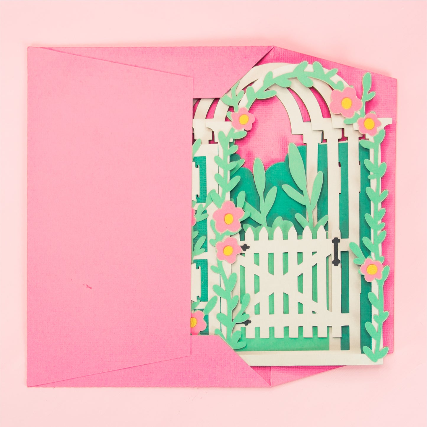 Garden Arbor Card - 3D Card SVG