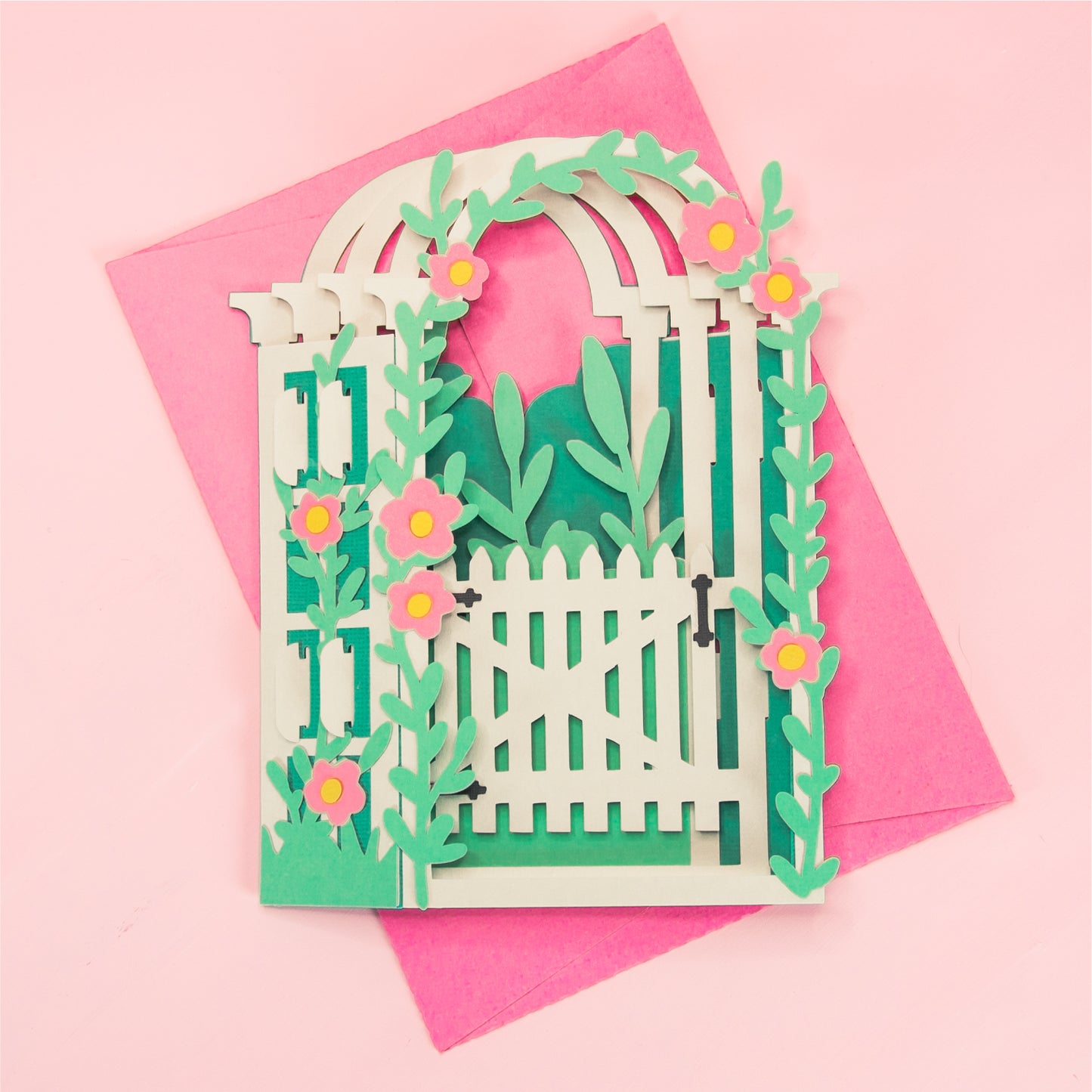 Garden Arbor Card - 3D Card SVG