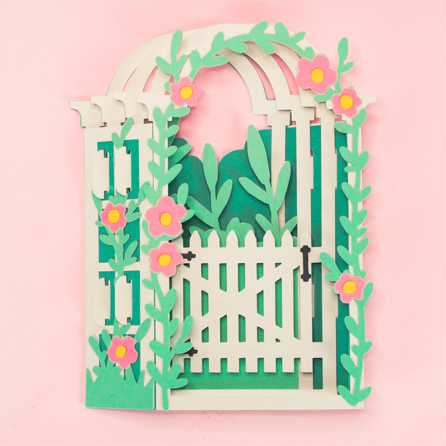 Garden Arbor Card - 3D Card SVG