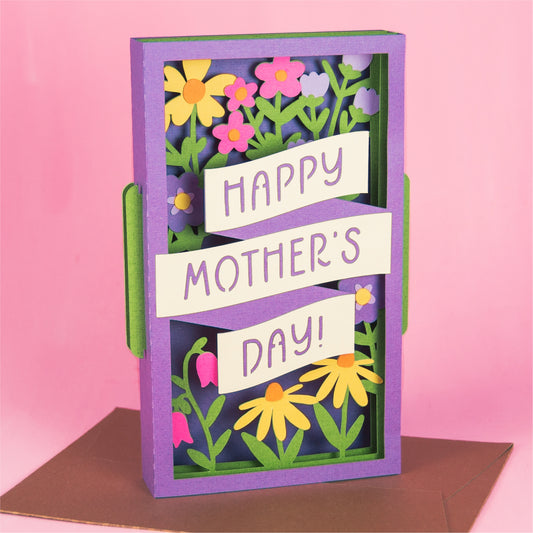 Happy Mother's Day Card - 3D Card SVG