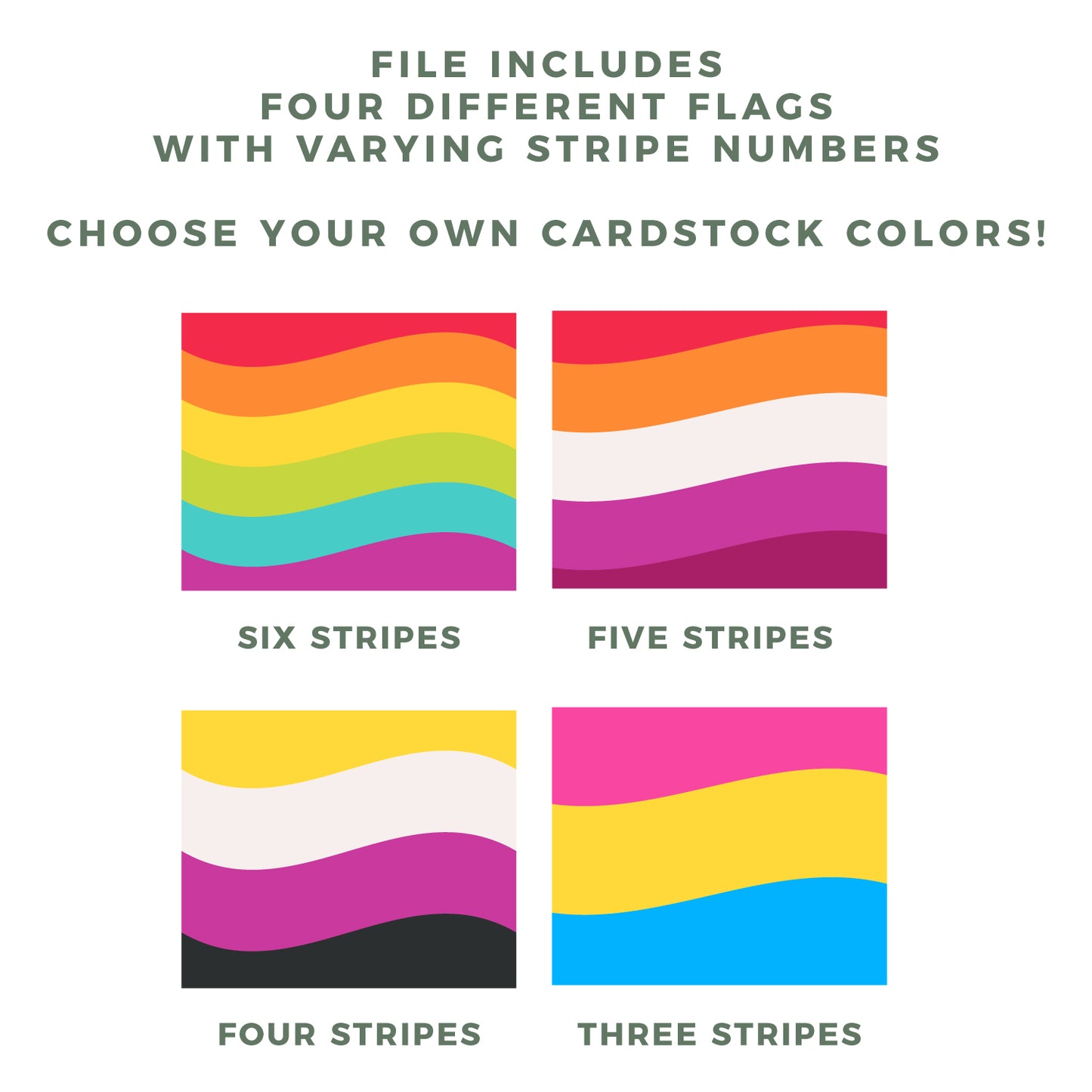 Happy Pride! Card - 3D LGBTQ Card SVG
