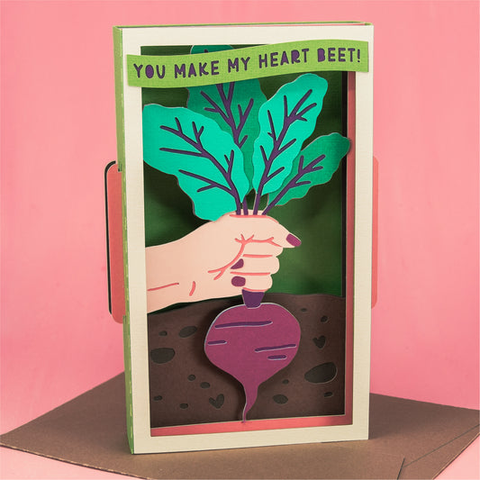 You Make My Heart Beet SVG - Valentine's Day Card SVG