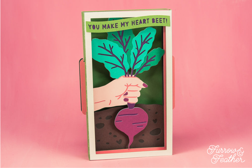 You Make My Heart Beet SVG - Valentine's Day Card SVG