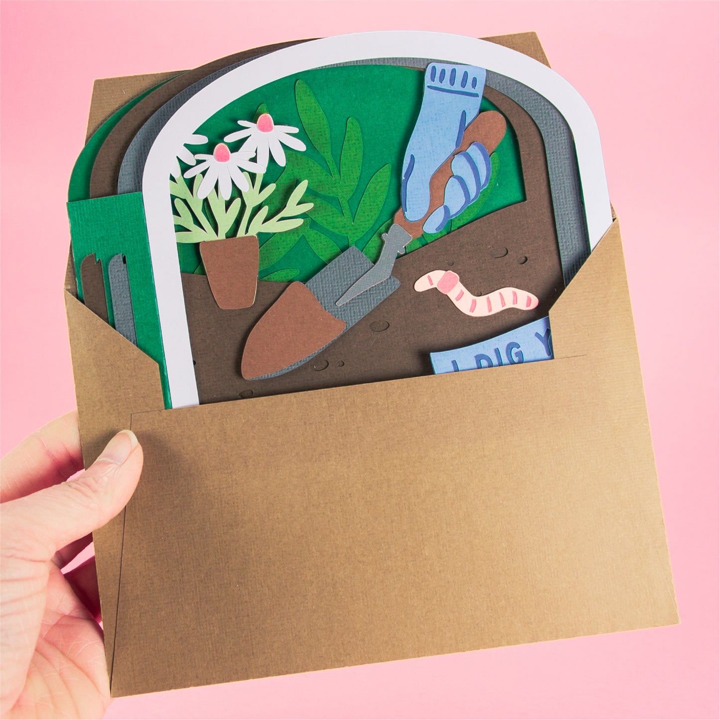 I Dig You! Card - 3D Any Occasion Card SVG