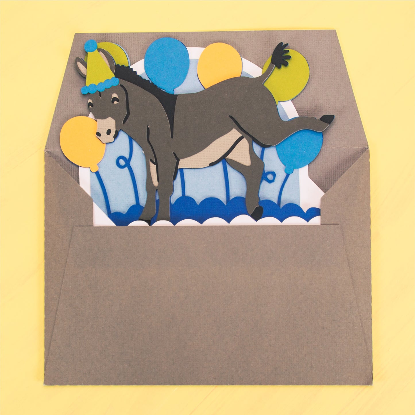Have a Kick Ass Bday! - 3D Birthday Card SVG