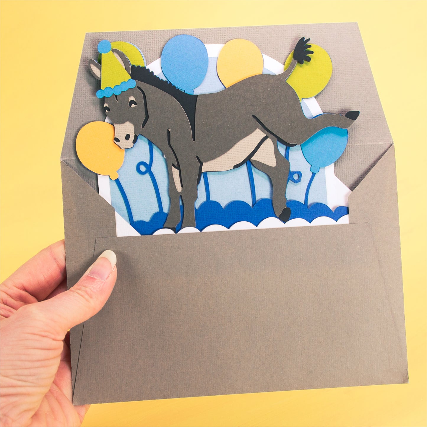 Have a Kick Ass Bday! - 3D Birthday Card SVG