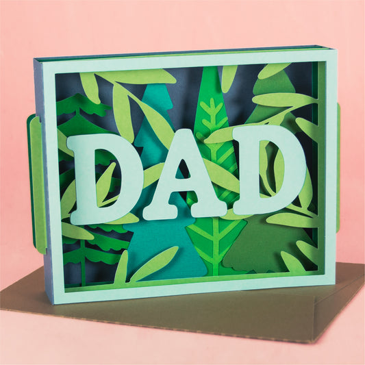 Layered Dad Card - 3D Father's Day Card SVG