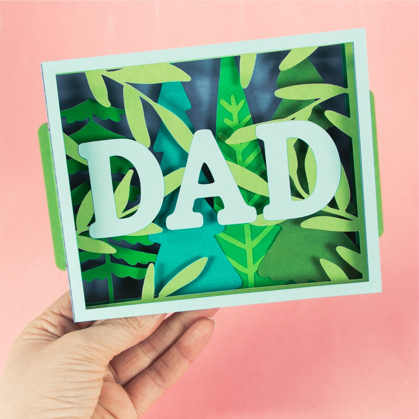 Layered Dad Card - 3D Father's Day Card SVG