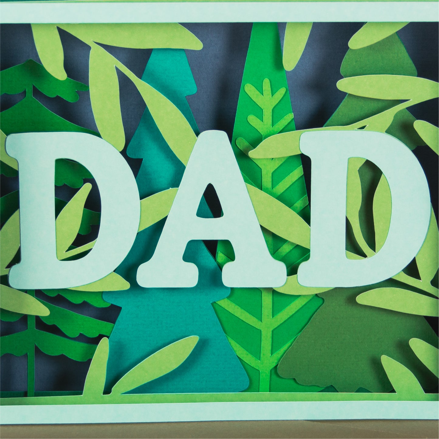 Layered Dad Card - 3D Father's Day Card SVG