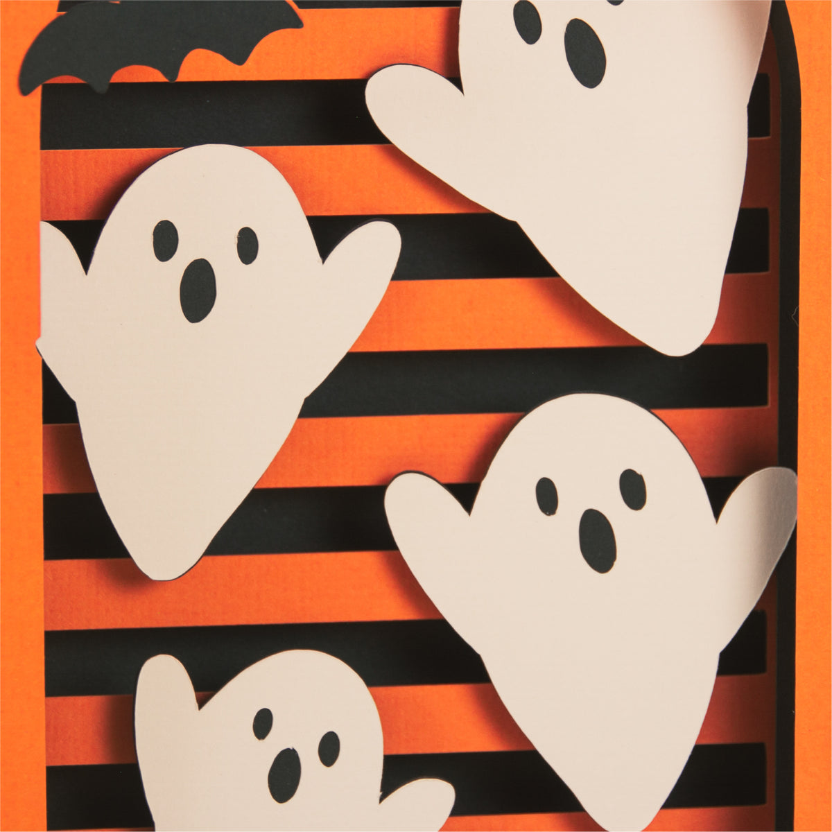 Layered Ghost Card SVG - 3D Halloween SVG