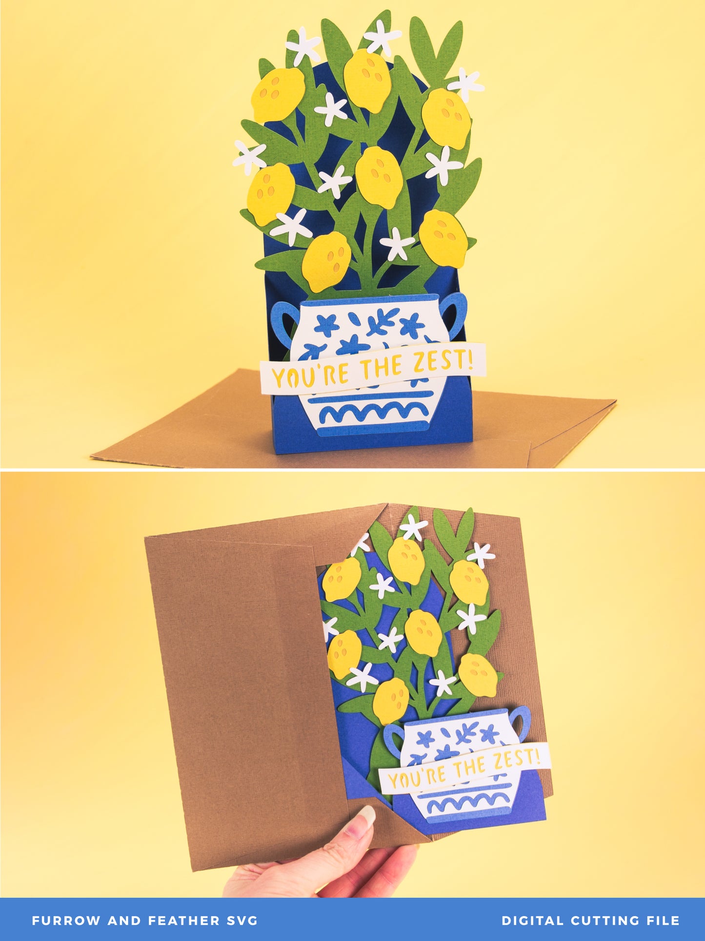 Lemon Tree Card - 3D Card SVG