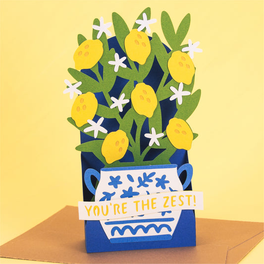 Lemon Tree Card - 3D Card SVG
