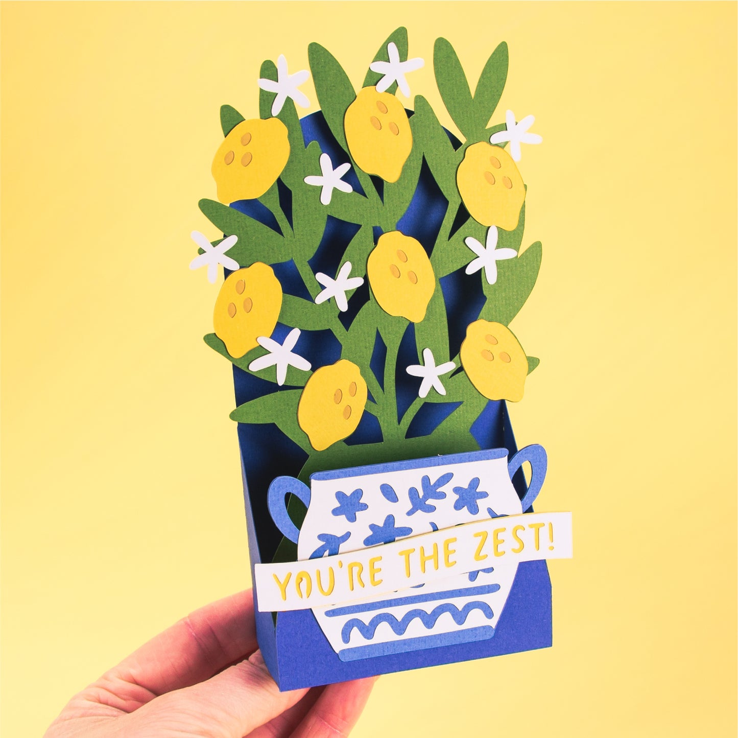 Lemon Tree Card - 3D Card SVG