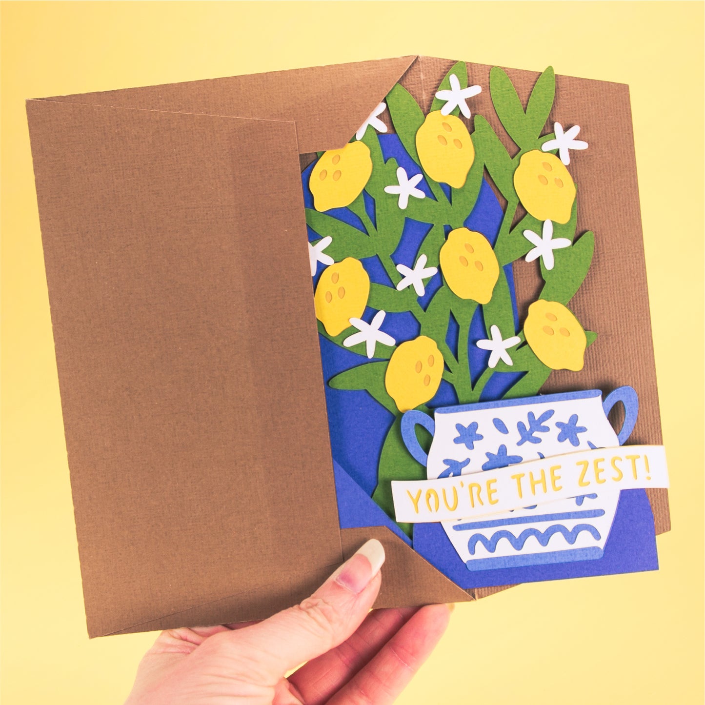 Lemon Tree Card - 3D Card SVG
