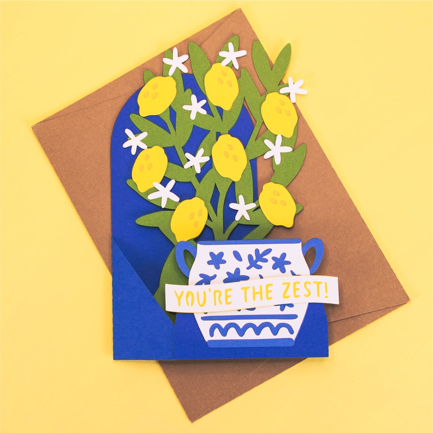 Lemon Tree Card - 3D Card SVG