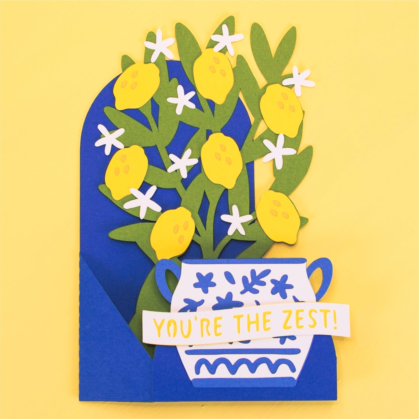 Lemon Tree Card - 3D Card SVG