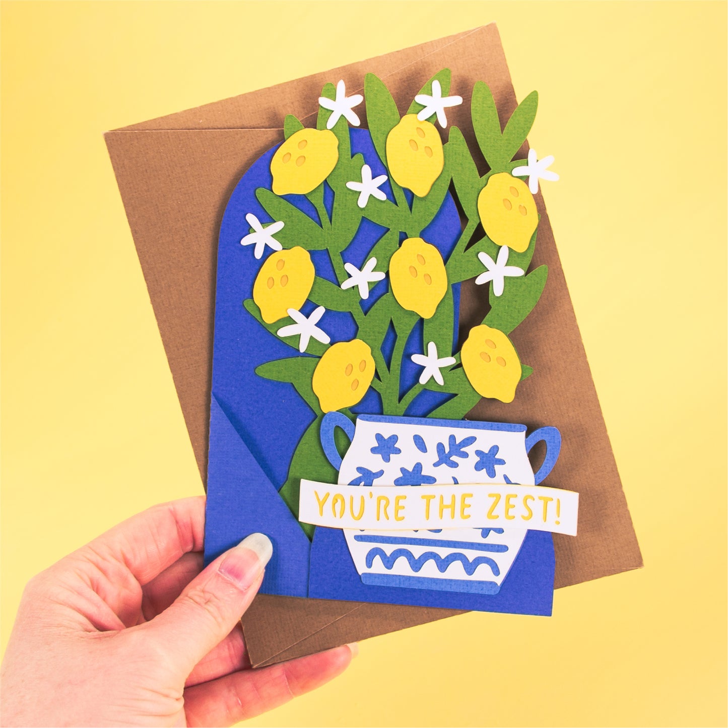 Lemon Tree Card - 3D Card SVG