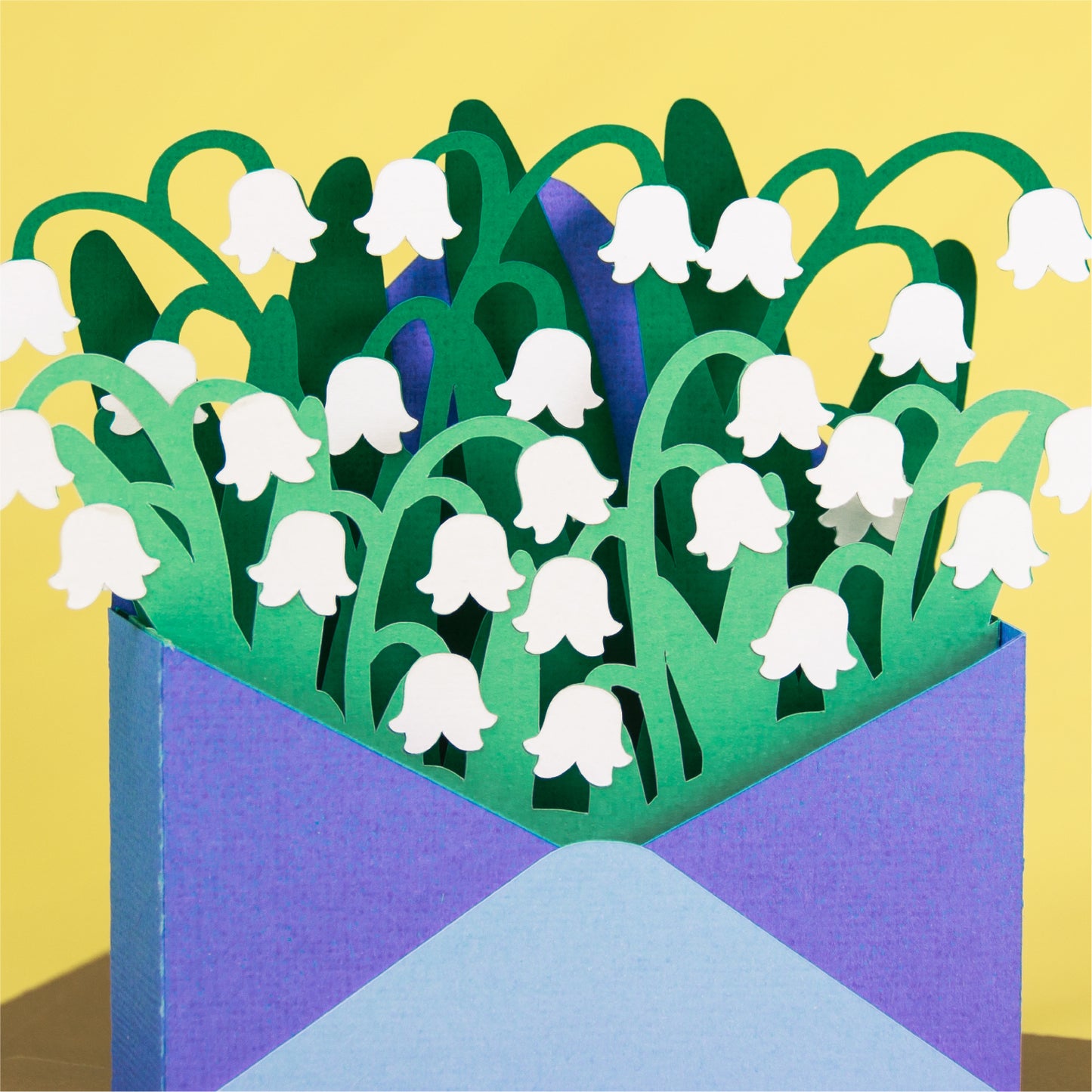 Lily of the Valley Wildflower Card - 3D Card SVG