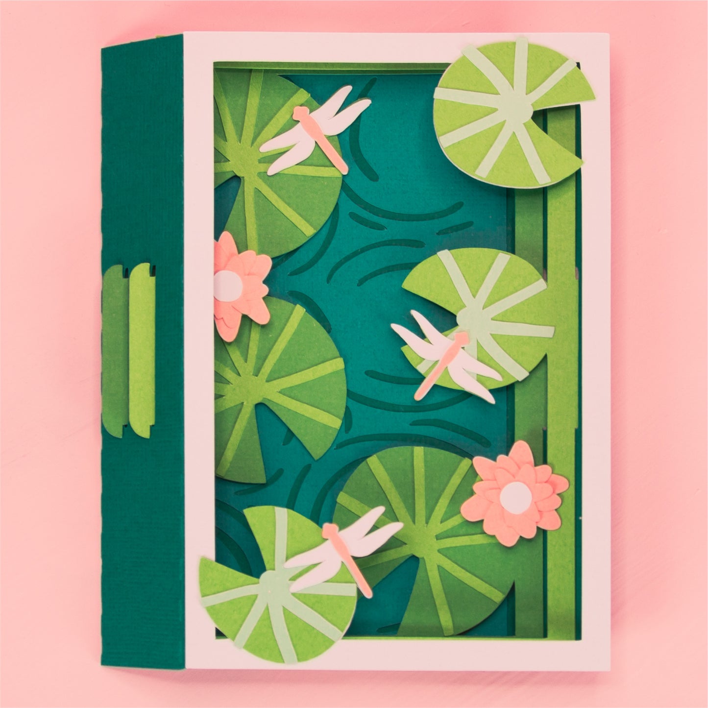 Lily Pad Pond Card - 3D Card SVG