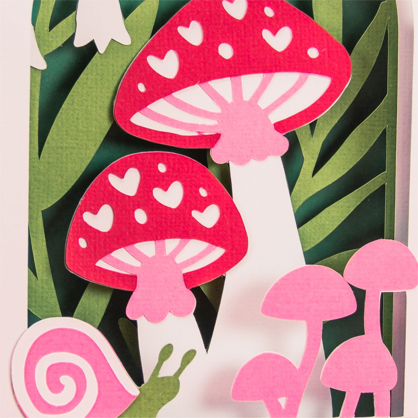 I Love You So Mush! Card - 3D Mushroom Card SVG