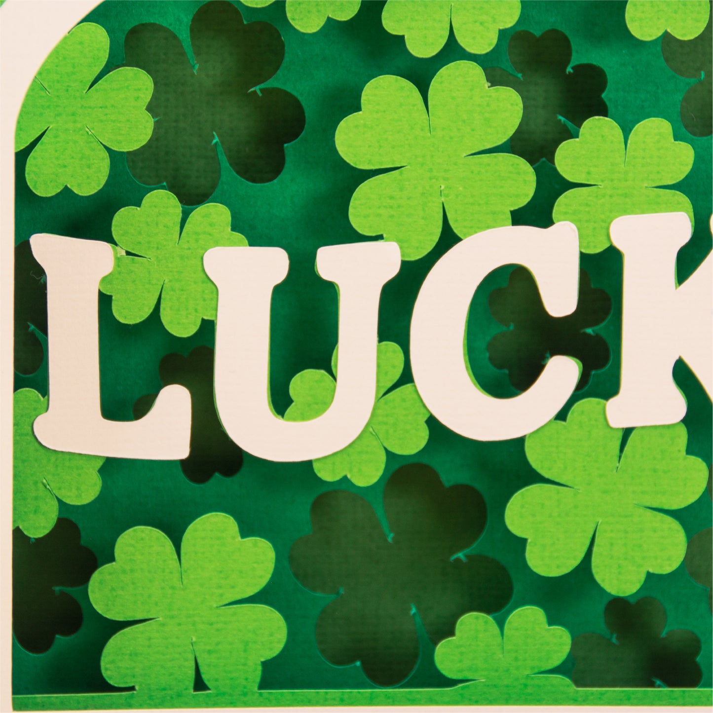Lucky Shadowbox Card - 3D St. Patrick's Day Card SVG