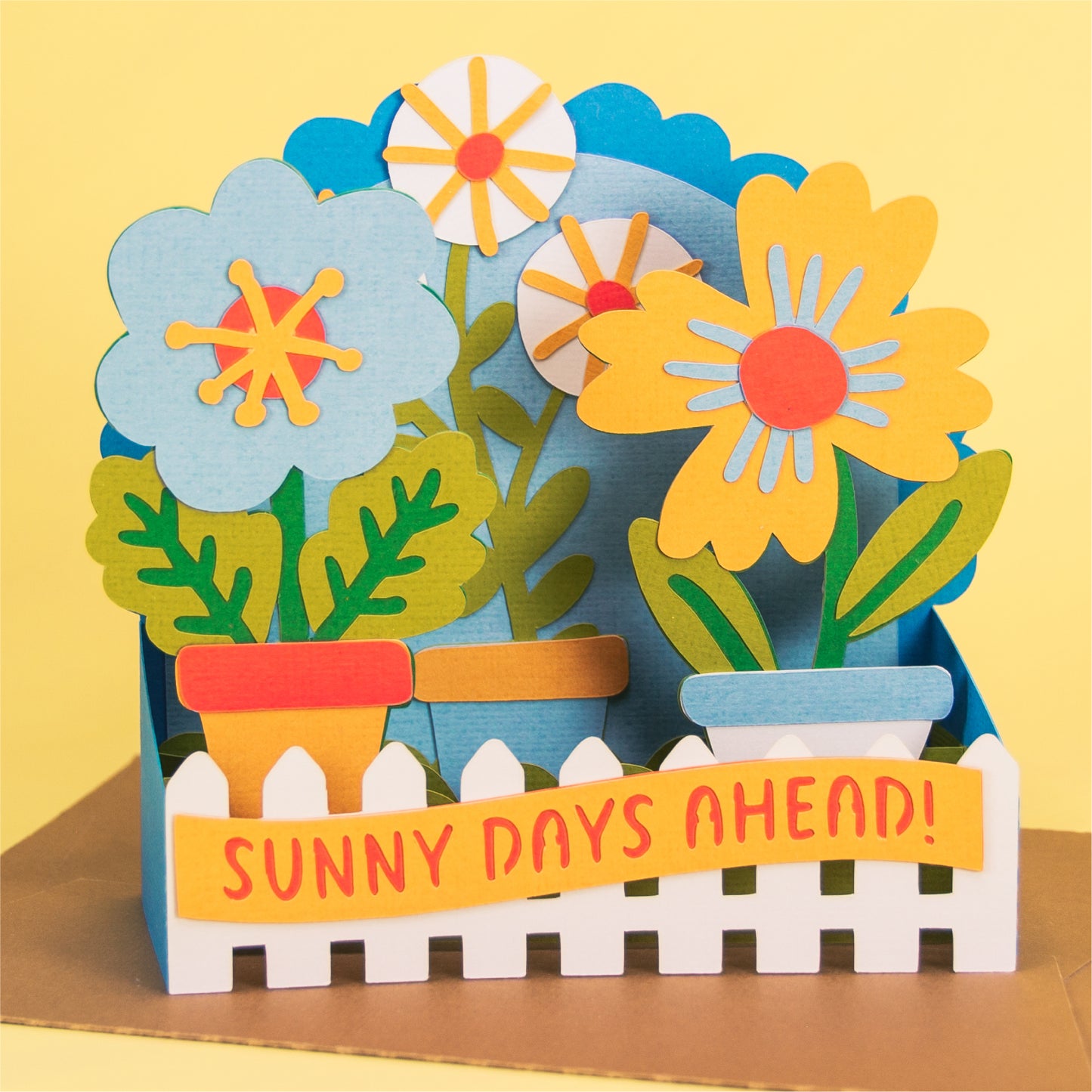 Mod Flower Card - 3D Card SVG