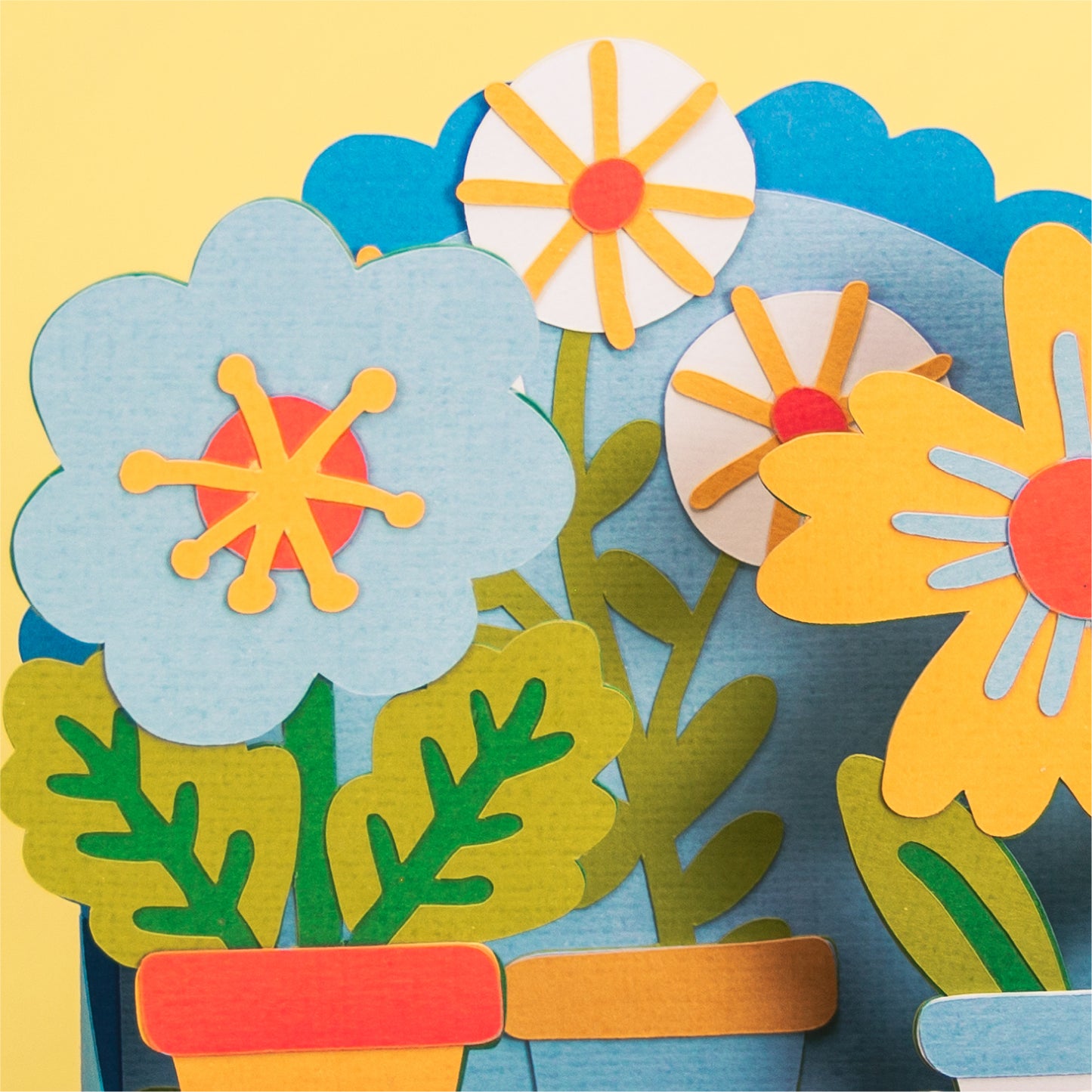 Mod Flower Card - 3D Card SVG
