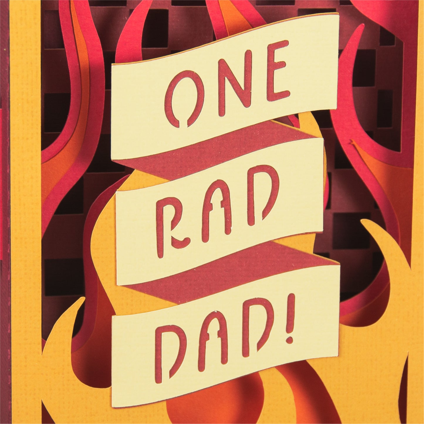 One Rad Dad Card - 3D Father's Day Card SVG