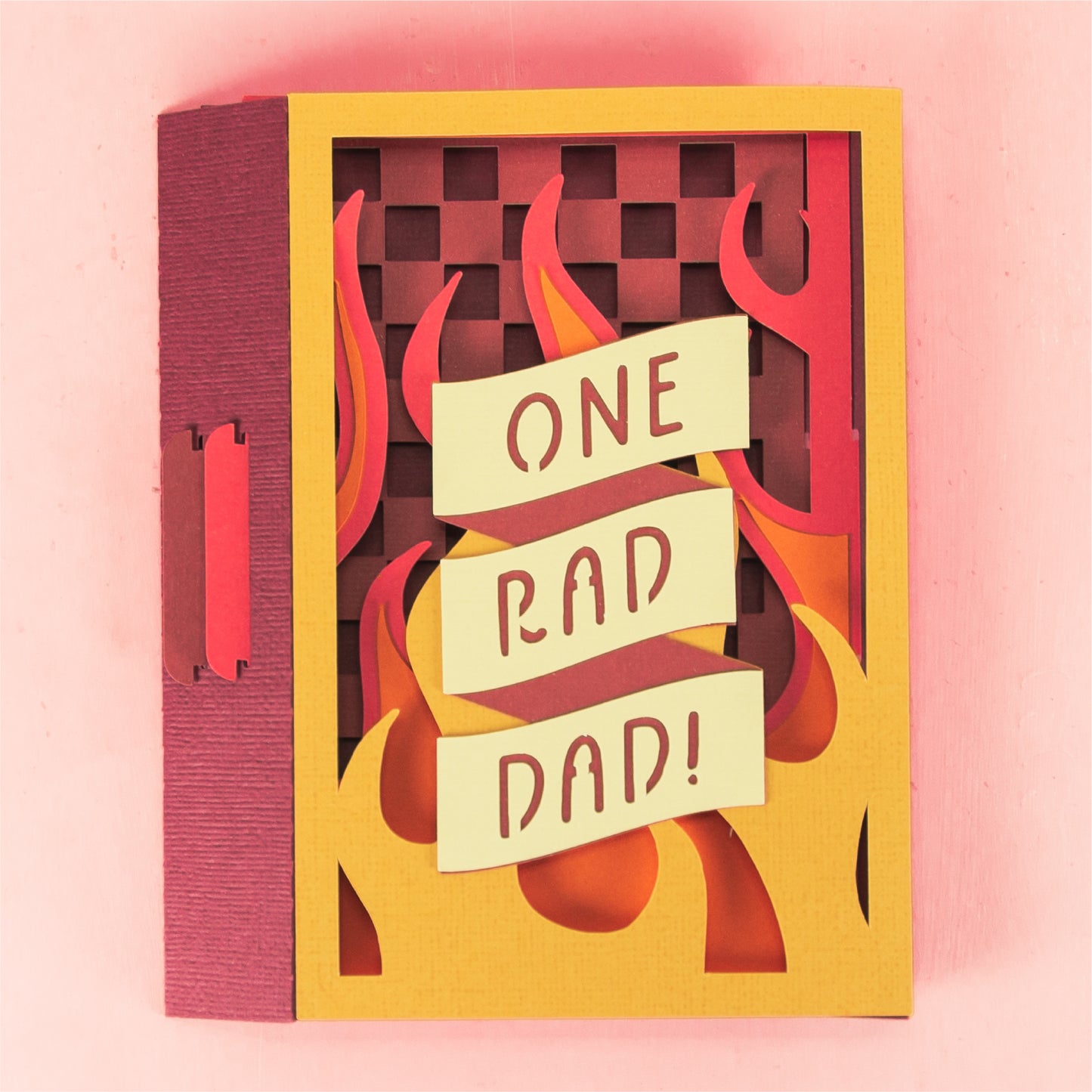 One Rad Dad Card - 3D Father's Day Card SVG