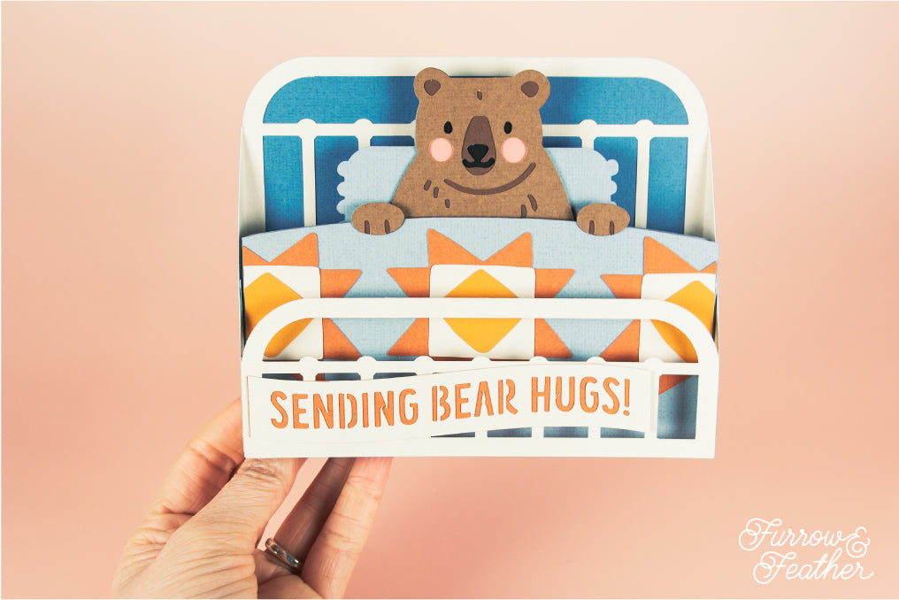 Sending Bear Hugs Card | Sympathy Card SVG