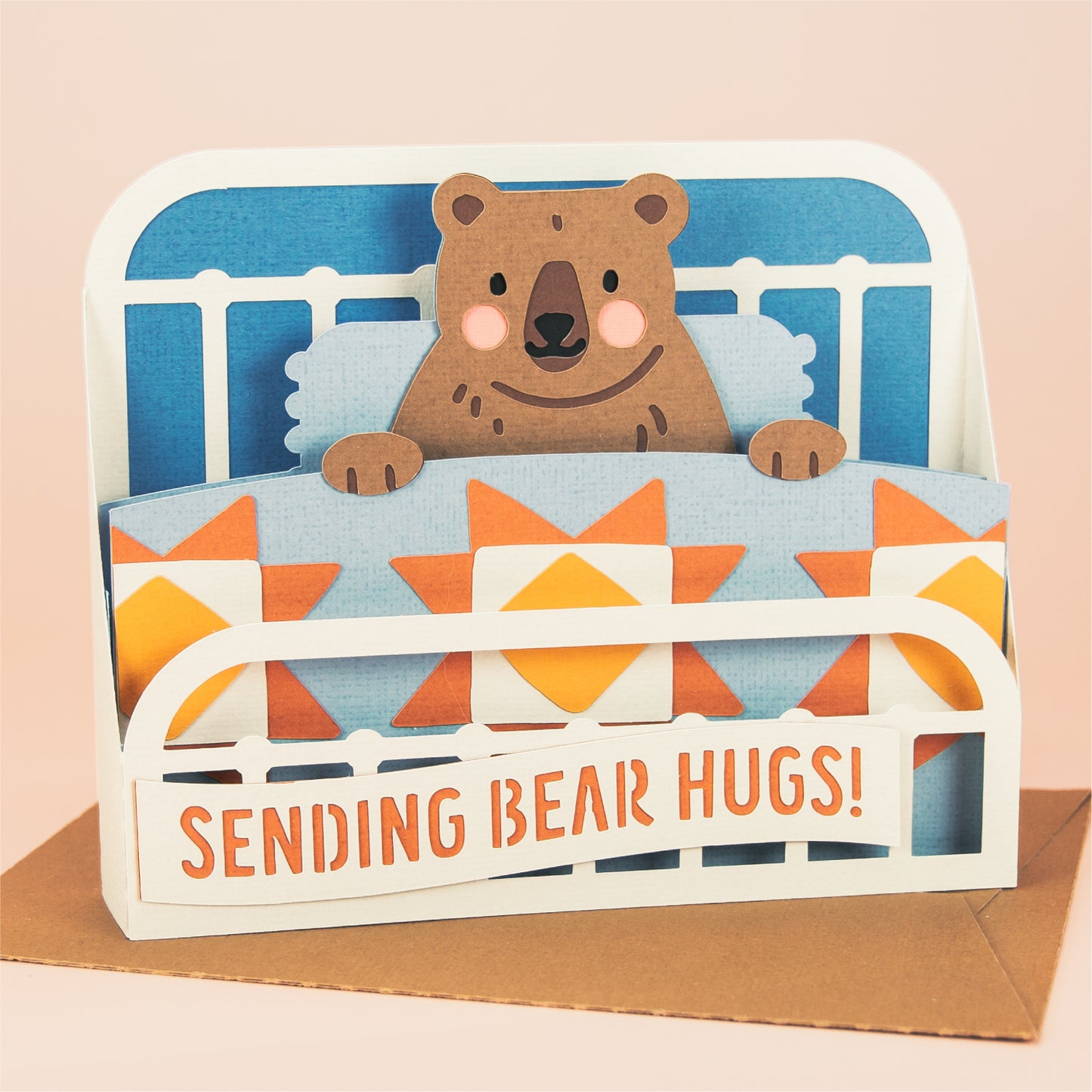 Sending Bear Hugs Card | Sympathy Card SVG