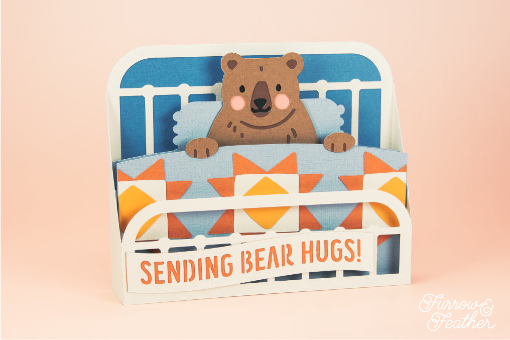 Sending Bear Hugs Card | Sympathy Card SVG