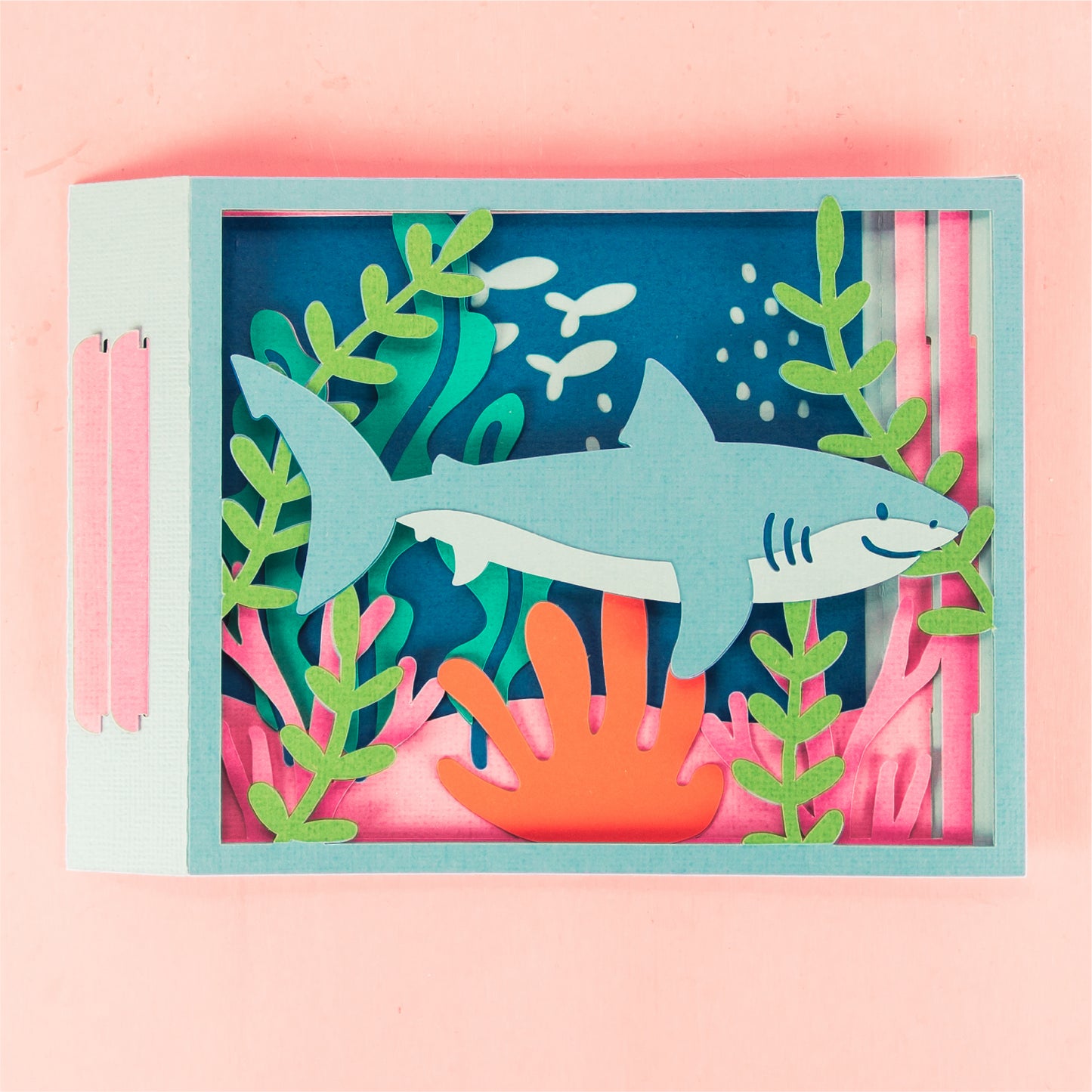 Ocean Shark Card - 3D Any Occasion Card SVG