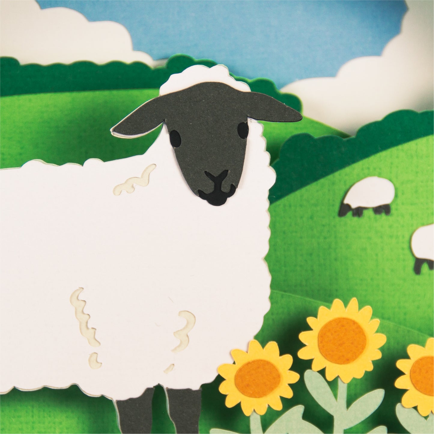 Sheep Card - 3D Card SVG