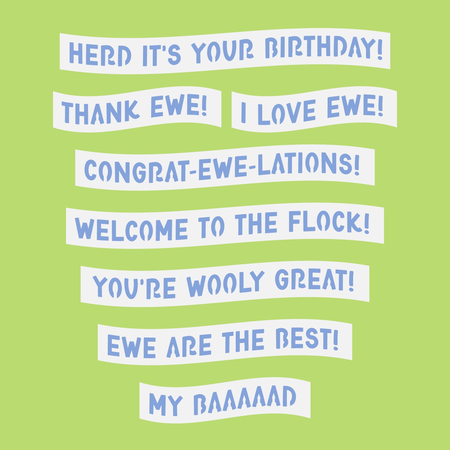Sheep Card - 3D Card SVG