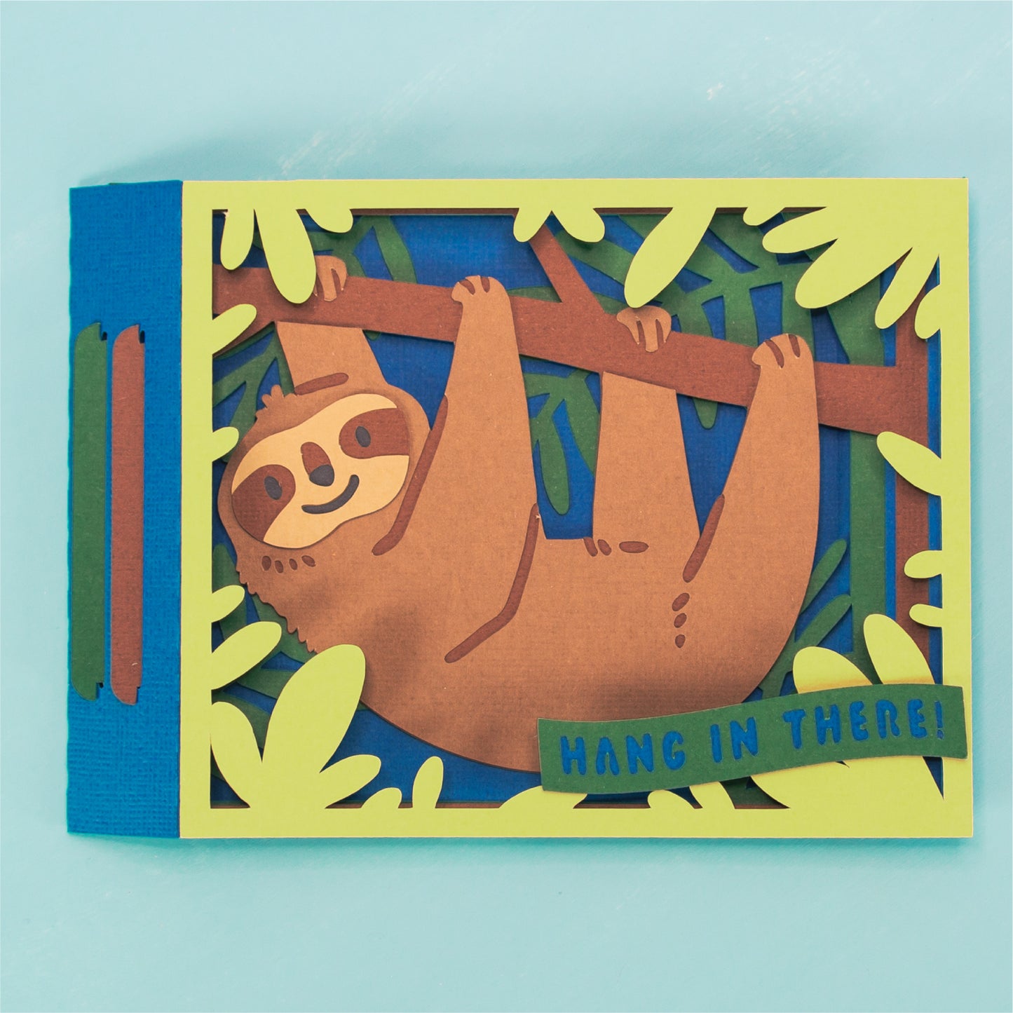 Sloth Card - 3D Sympathy Card SVG