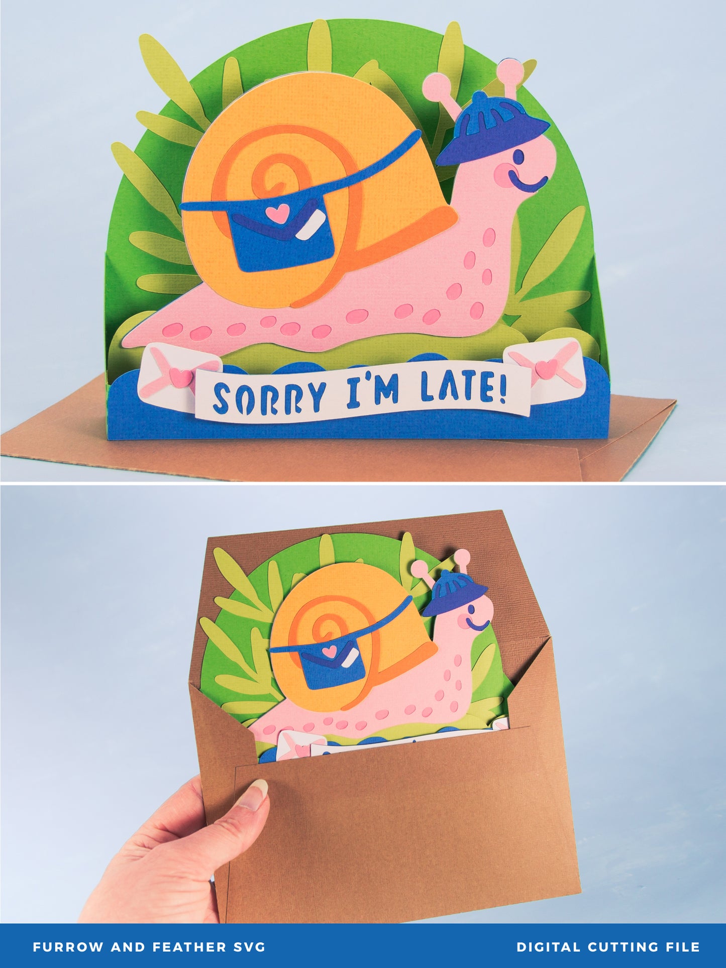 Snail Mail Card - 3D Card SVG